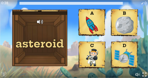 Space ESL Interactive Open The Box Worksheet