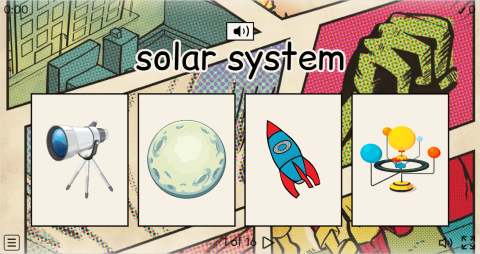 Space ESL Interactive Vocabulary Quiz