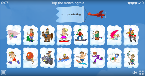 Sports ESL Interactive Find The Match Worksheet