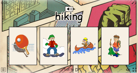 Sports ESL Interactive Vocabulary Quiz