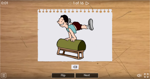 Sports ESL Interactive Vocabulary Flashcards