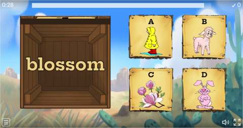 Spring ESL Interactive Open The Box Worksheet