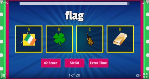 St. Patrick's Day ESL Interactive Vocabulary Quiz Show