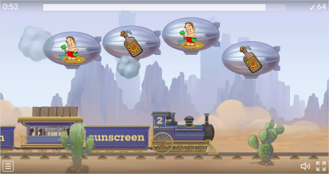 Summer ESL Vocabulary Balloon Pop Game