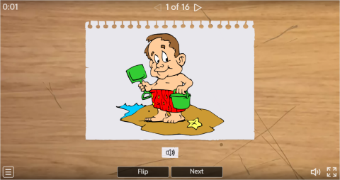 Summer ESL Interactive Vocabulary Flashcards