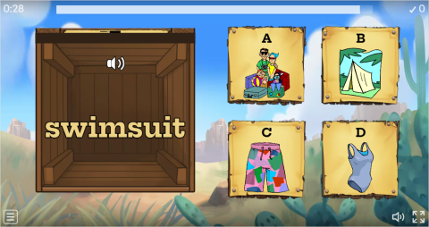 Summer ESL Interactive Open The Box Worksheet