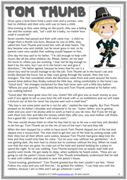 Tom Thumb ESL Reading Text Worksheet For Kids