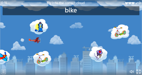 Toys ESL Vocabulary Airplane Game
