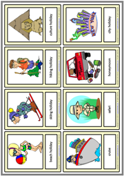Holiday Types ESL Printable Vocabulary Learning Cards