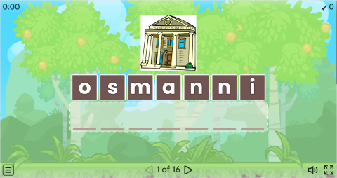 Types of Houses Vocabulary ESL Interactive Anagram