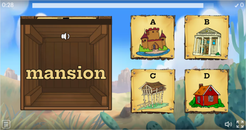 Types of Houses ESL Interactive Open The Box Worksheet