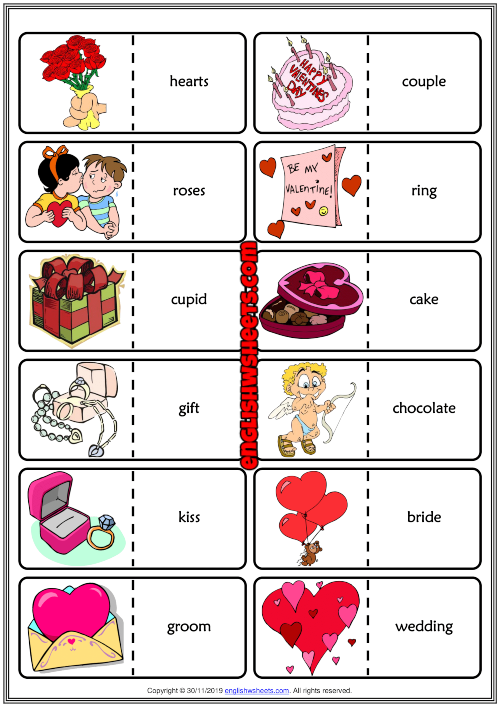 Image result for valentine vocabulary esl