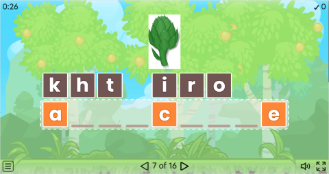 Vegetables Vocabulary ESL Interactive Anagram