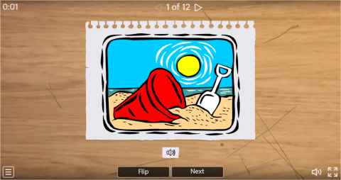 Weather Conditions ESL Interactive Vocabulary Flashcards
