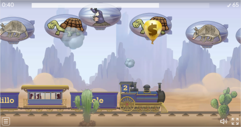 Wild Animals ESL Vocabulary Balloon Pop Game