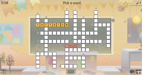 Wild Animals ESL Interactive Crossword Puzzle