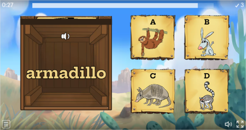 Wild Animals ESL Interactive Open The Box Worksheet