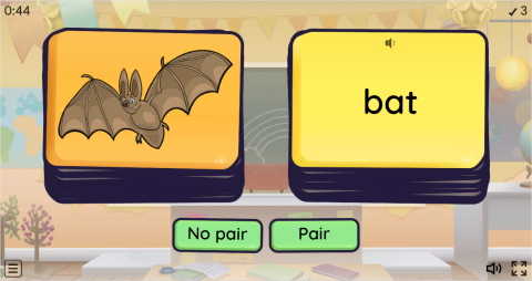 Wild Animals ESL Pair or No Pair Worksheet